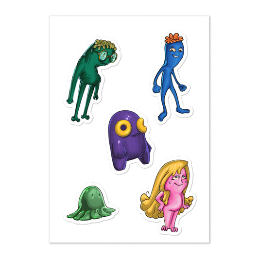Zeebo's friends Sticker Sheet
